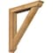 Ekena Millwork Traditional Traditional Rough Sawn Bracket w/ Offset Brace, Western Red Cedar, 6"W x 34"D x 38"H BKT0604X34X38TRA01RWR - alternate 1
